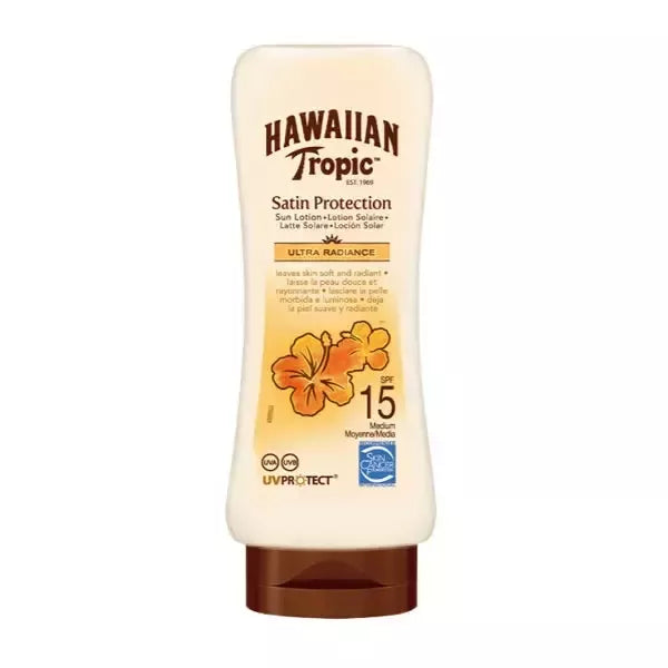 Hawaiian Tropic Satin Protection Ultra Radiance Kremas nuo saulės SPF15 180ml