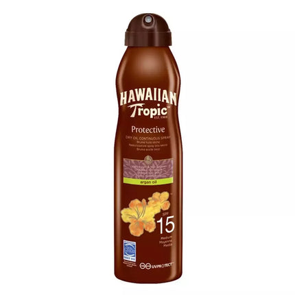 Hawaiian Tropic Aliejus su Argano Aliejumi ir SPF15, 177ml