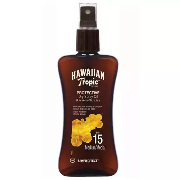 Hawaiian Tropic Apsauginis Purškiamasis Aliejus SPF15 Medium 200ml