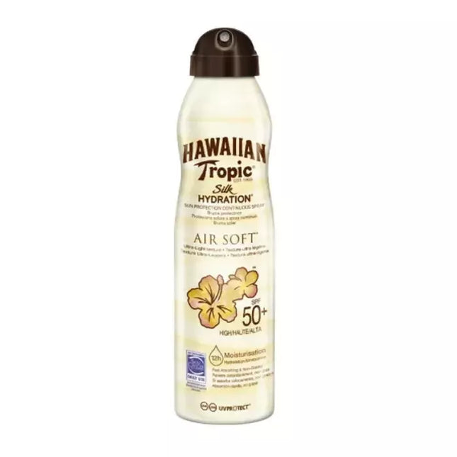 Hawaiian Tropic Silk Hydration Air Soft Kremas nuo saulės su purškikliu SPF50+ 220ml