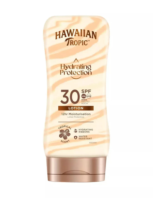 Hawaiian Tropic Šilkinė drėkinamoji apsauginė losjonas nuo saulės su SPF30, 180ml