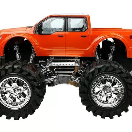 Transporto priemonių rinkinys Oranžinis visureigis Monstras Raudonas BMW Karavanas 58 cm