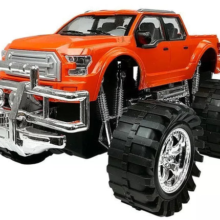 Transporto priemonių rinkinys Oranžinis visureigis Monstras Raudonas BMW Karavanas 58 cm