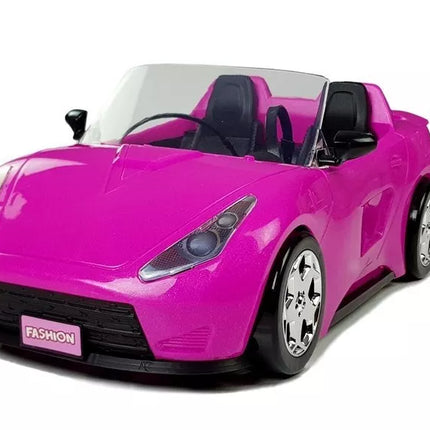 Rožinis kabrioletas lėlėms 34 cm