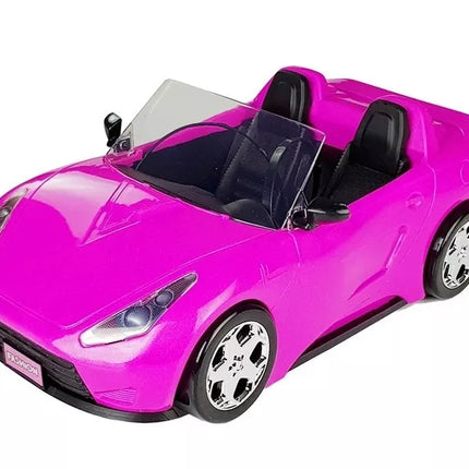 Rožinis kabrioletas lėlėms 34 cm