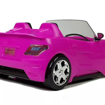 Rožinis kabrioletas lėlėms 34 cm