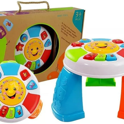 Edukacinis staliukas kūdikiui, spalvotas, su garsais