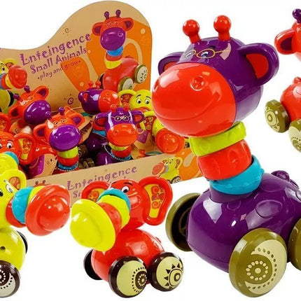 Gyvūnas ant ratų dramblys žirafa