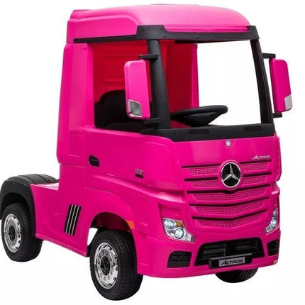 Akumuliatorinis automobilis Mercedes Actros Pink 4x4