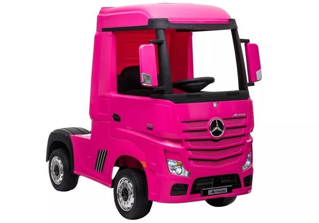 Akumuliatorinis automobilis Mercedes Actros Pink 4x4