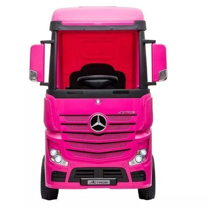 Akumuliatorinis automobilis Mercedes Actros Pink 4x4