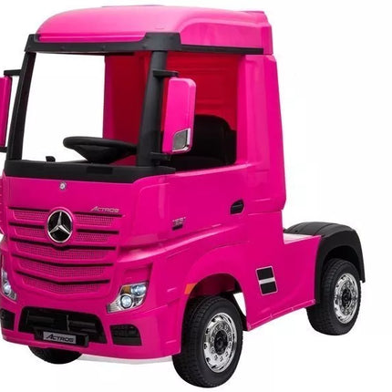 Akumuliatorinis automobilis Mercedes Actros Pink 4x4