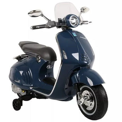 Mėlynas elektrinis paspirtukas Vespa GTS 300