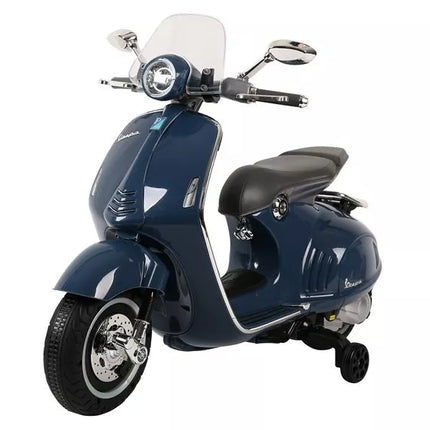 Mėlynas elektrinis paspirtukas Vespa GTS 300