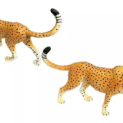 Cheetah edukacinės figūrėlės laukiniai gyvūnai 4 vienetai Savana
