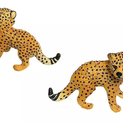 Cheetah edukacinės figūrėlės laukiniai gyvūnai 4 vienetai Savana