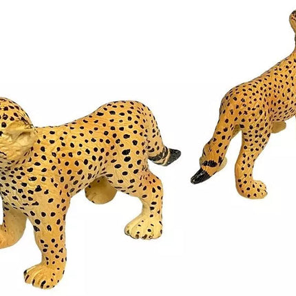 Cheetah edukacinės figūrėlės laukiniai gyvūnai 4 vienetai Savana