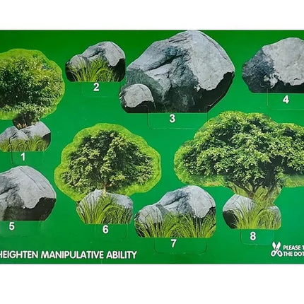 Žirafų figūrėlės, edukacinis rinkinys šeimai, 3 vnt. + Afrikos fonas