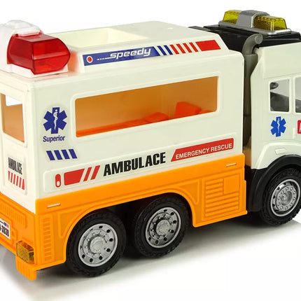 Greitosios pagalbos automobilio baterija, šviesos, garsai