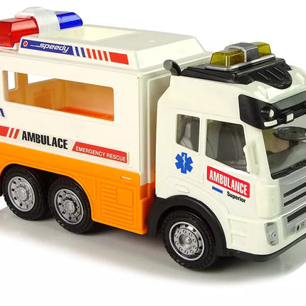 Greitosios pagalbos automobilio baterija, šviesos, garsai