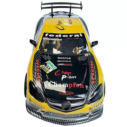 Sportinis radijo bangomis valdomas automobilis 2.4GHz, geltonas