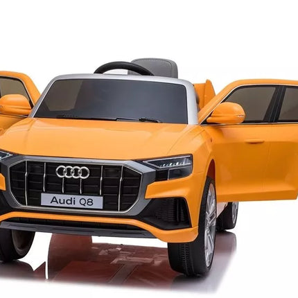 Vaikiška elektromobiliu Audi Q8 JJ2066, geltonos spalvos