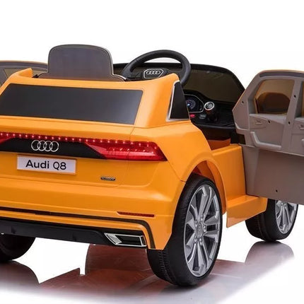 Vaikiška elektromobiliu Audi Q8 JJ2066, geltonos spalvos