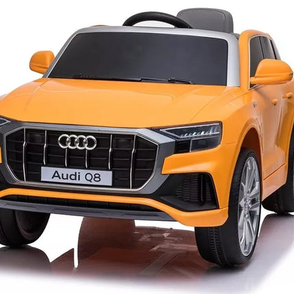 Vaikiška elektromobiliu Audi Q8 JJ2066, geltonos spalvos