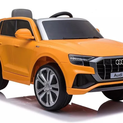 Vaikiška elektromobiliu Audi Q8 JJ2066, geltonos spalvos