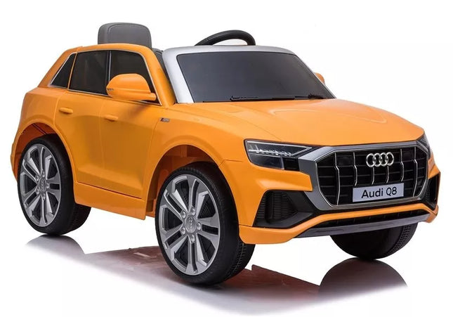 Vaikiška elektromobiliu Audi Q8 JJ2066, geltonos spalvos