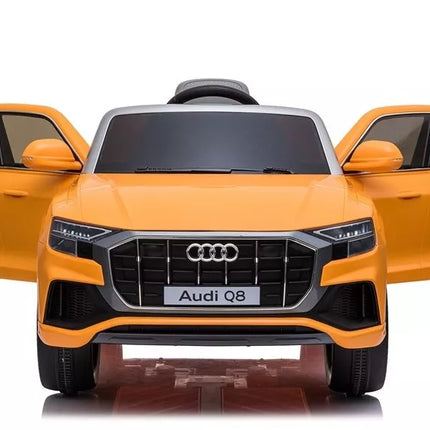 Vaikiška elektromobiliu Audi Q8 JJ2066, geltonos spalvos