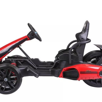 CH9939 Elektrinis paspiriamas kartingas, raudonas