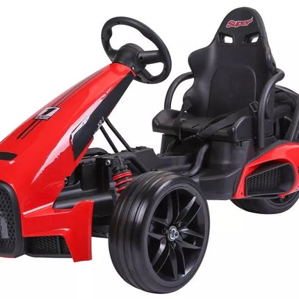 CH9939 Elektrinis paspiriamas kartingas, raudonas