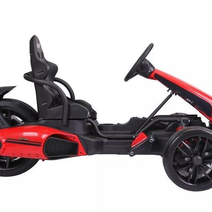 CH9939 Elektrinis paspiriamas kartingas, raudonas