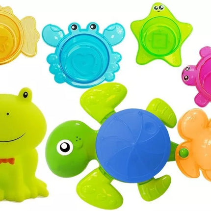 Vėžlių maudymosi rinkinys Jūros žvaigždė Plastikinis krioklys