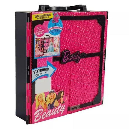 Lėlių spintos lagaminas, rožinis