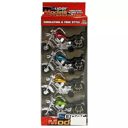 Motociklas judesyje, rinkinys, 4 vnt.