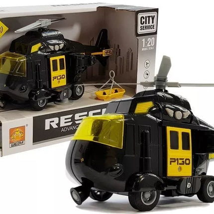 Bateriją gelbstintis sraigtasparnis 1:20 su šviesos garsu