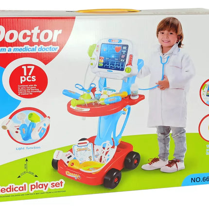 Daktaro vežimėlio rinkinys 17 dalių