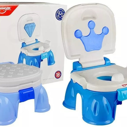 Mėlynas puodukas su karūna mažyliui