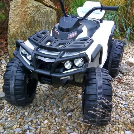 Keturių ratų motociklas Quad BMD0906 baltas - elektrinė transporto priemonė, 2,4G