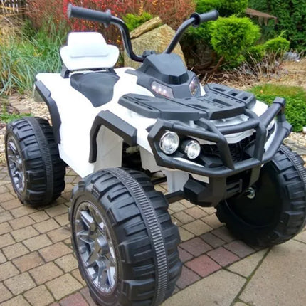 Keturių ratų motociklas Quad BMD0906 baltas - elektrinė transporto priemonė, 2,4G