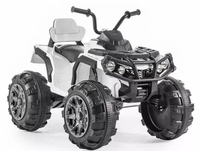 Keturių ratų motociklas Quad BMD0906 baltas - elektrinė transporto priemonė, 2,4G