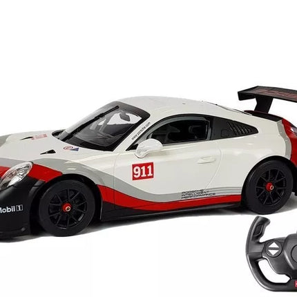 Automobilis R/C Porsche 911 GT3 CUP Rastar 1:14 Baltas