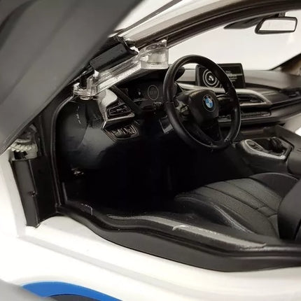 Automobilis R/C BMW i8 Rastar 1:14 Baltas Automatiškai atidaromos durys