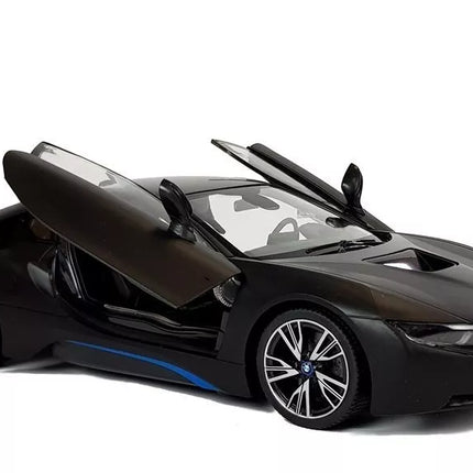 Automobilis R/C BMW i8 Rastar 1:14 Juodas Automatiškai atsidarančios durys