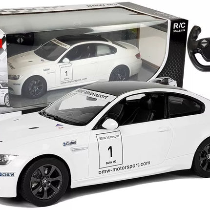 Automobilis R/C BMW M3 Rastar 1:14 Baltas