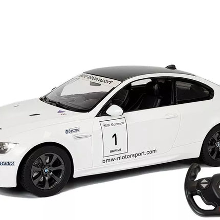 Automobilis R/C BMW M3 Rastar 1:14 Baltas
