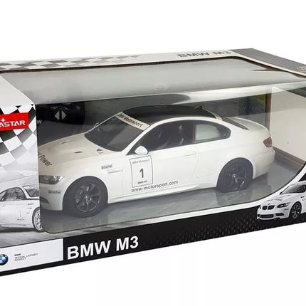 Automobilis R/C BMW M3 Rastar 1:14 Baltas