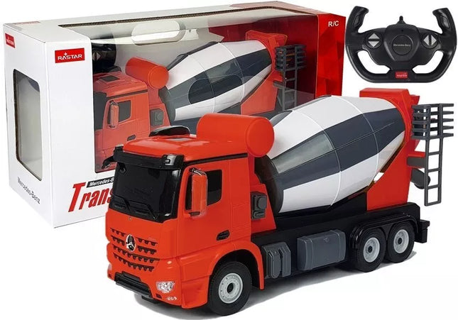 R/C automobilis Mercedes-Benz Arocs Rastar 1:14 raudonas